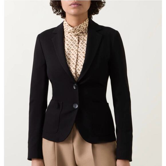 Boss Jackets & Blazers - BOSS Jonalahara Blazer Size 8 Black Knit Unstructured Hugo Boss Capsule Jacket
